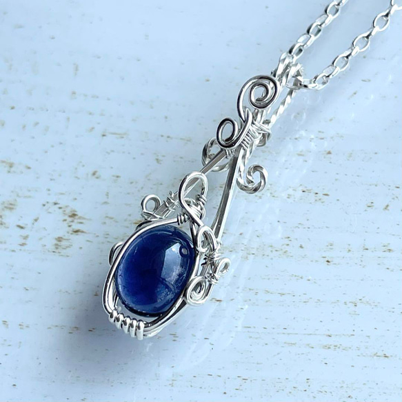 パール ガーネット アイオライト ハンドメイド シルバー ペンダントトップ