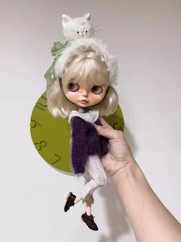 ブライス服 モヘアセーター ニットリバーシブルカーディガンob22ob24