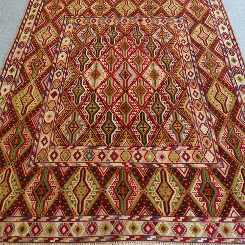 164×135cm アフガニスタン の マシュワニ手織り キリム 手織り絨毯 164×135cm アフガニスタン の マシュワニ手織り キリム 手織り絨毯
