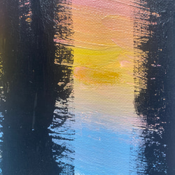 原画/抽象画/モダンアート/現代アート/アクリル画 BRIDGE sunset 6枚目の画像