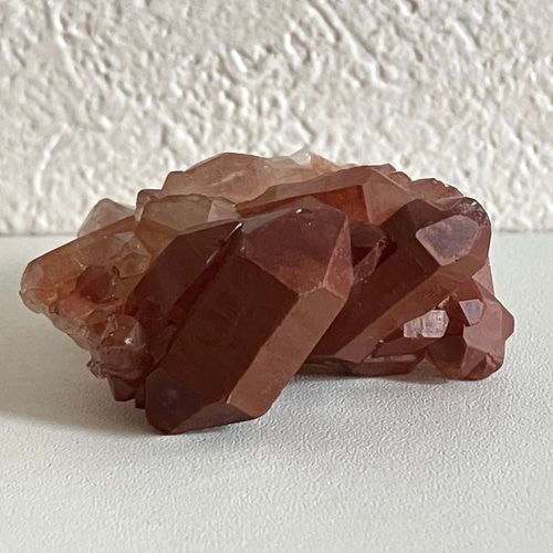 モロッコ産レッドクォーツ ミニクラスター原石 ペア2個セット