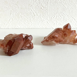 G-62マダガスカル産 赤水晶 クラスター 天然石 レッドクォーツ 希少