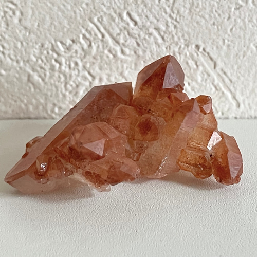 モロッコ産レッドクォーツ ミニクラスター原石 ペア2個セット