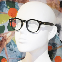 スクエア型フレーム｜ブラック｜老眼鏡、だてメガネ、近視用・乱視用・サングラスとして作成OK 3枚目の画像