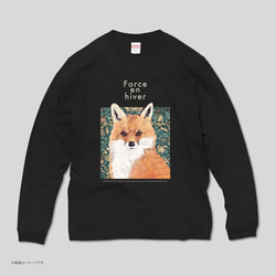 ハイクオリティー ロングTシャツ「FOX」/送料無料 3枚目の画像