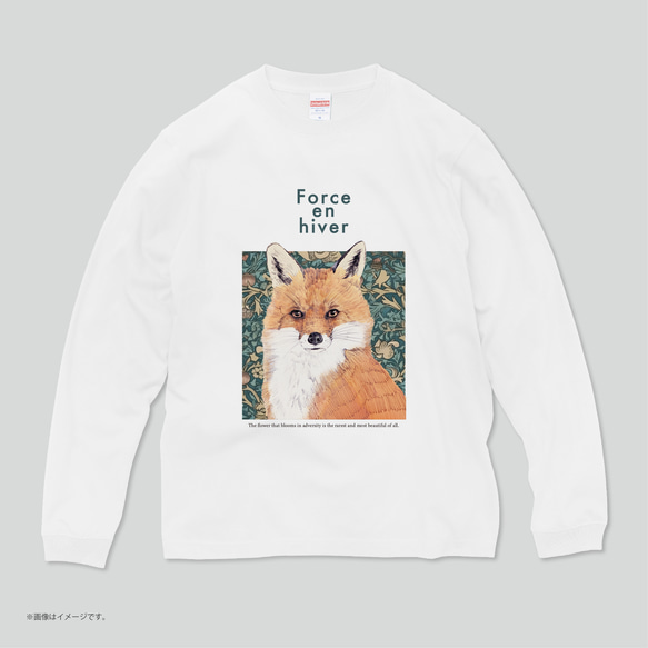 ハイクオリティー ロングTシャツ「FOX」/送料無料 2枚目の画像