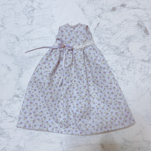 リカちゃんハンドメイドワンピース リカちゃんサイズのドールのハンドメイドワンピース ラベンダー その他