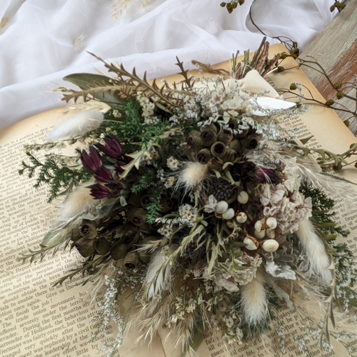 White Christmas パンパススワッグ クリスマスインテリア ギフト 新築