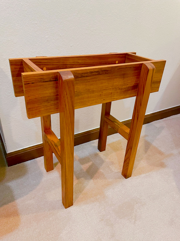 花台（高級無垢材チーク） 