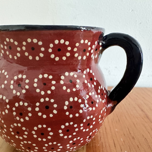 カプラ焼き　メキシコ雑貨　オレンジ　花柄　モルカヘテ　北欧雑貨　インテリア カプラ焼き メキシコ雑貨 オレンジ 花柄 モルカヘテ 北欧雑貨