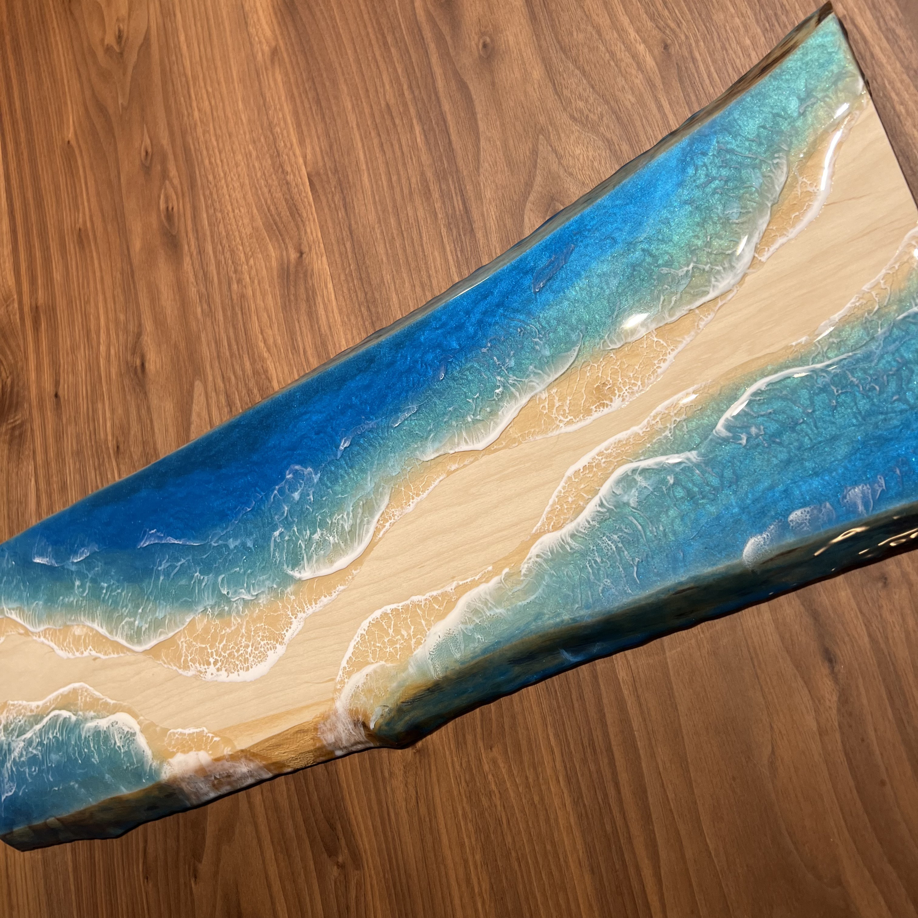 一枚板　レジンアート　海アート　インテリア　オーシャンアート　無垢　レジン 一枚板 レジンアート 海アート インテリア オーシャンアート