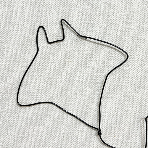 トイレなマンタ エイ ワイヤーアート トイレサイン 平面 壁掛け【受注