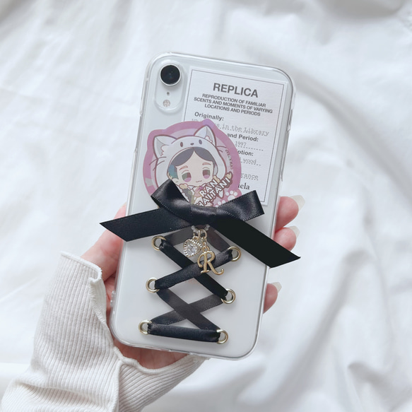 地雷系 スマホケースで推し活♡レースアップ iPhoneケース ʚɞ 量産型 地雷系 おそろい プレゼント スマホケース チェキ スマホケース・カバー  t'sRoom. 通販｜Creema(クリーマ) 16641268