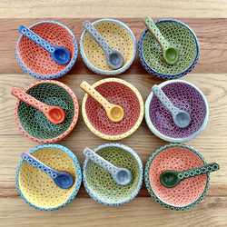 メキシコ/カプラ焼き】カプラ焼カラフル小鉢（スプーン付き） お椀