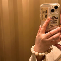 ハンドストラップ　スマホストラップ　ウッド　ストラップ　ストラップホルダー　木　スマホ　ウッドビーズ　手首　落下防止 17枚目の画像