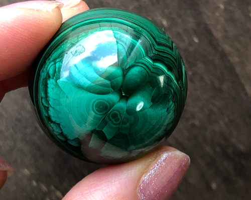 マラカイト　丸玉　スフィア　天然石 malachite-sphere113is01-