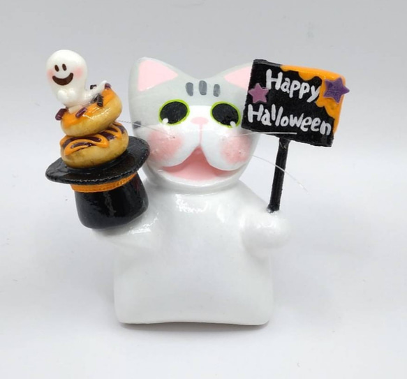 送料無料♪　ハロウィンネコ♪ 1枚目の画像