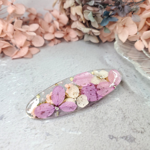 レジンヘアゴム　オーバル　大ぶり　金箔　お正月　天然石　豪華　ピンク　パープル レジンヘアゴム オーバル 大ぶり 金箔 お正月 天然石 豪華 ピンク