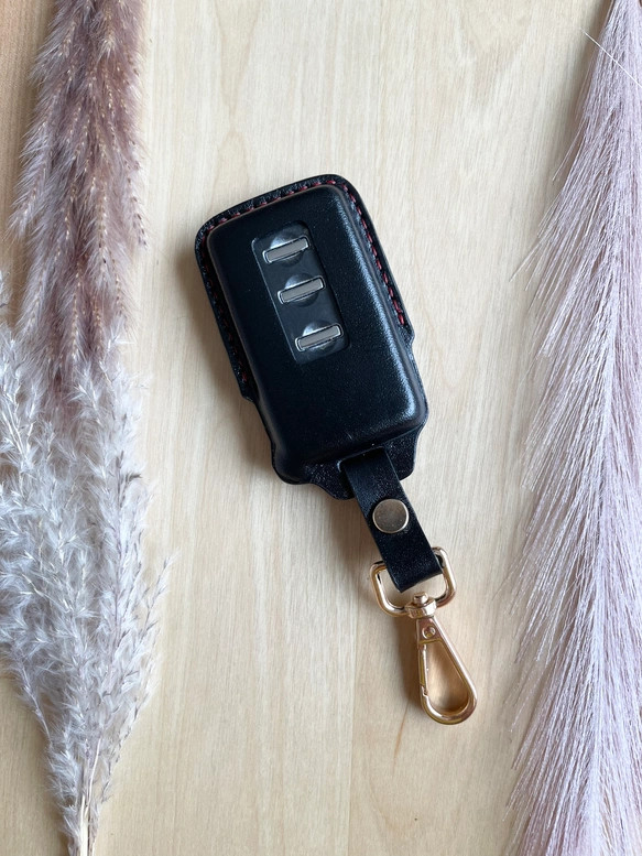 【選べる革とステッチと金具】 スマートキーケース キーカバー スバル 等 本革 革製 A00489        Ω