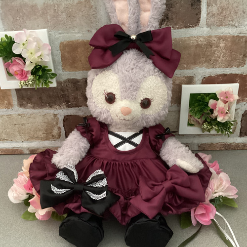 リーナベルSサイズ☆クリーム花柄 和着物ドレス6点コスチューム