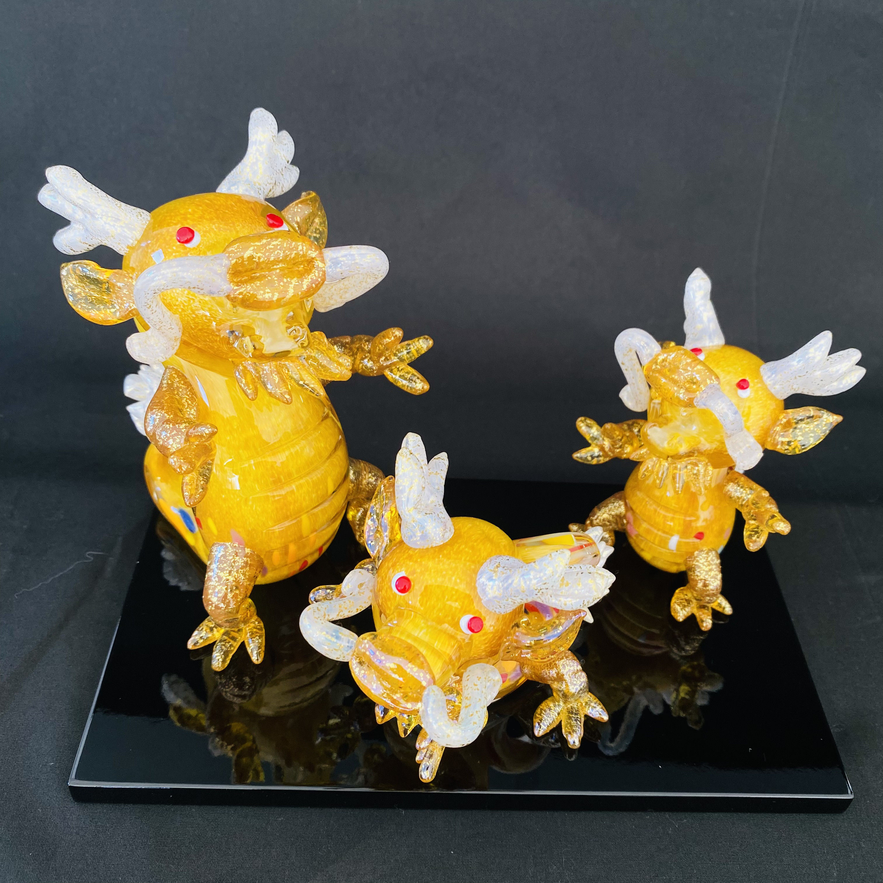 《Creema限定》❣️新作❣️2024年干支・親子金龍3点セット❣️キラキラSPバージョン『受注制作』