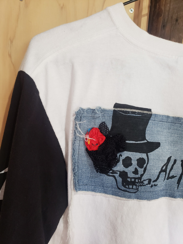 オリジナルプリント ショート丈Tシャツ ロンＴ 5枚目の画像