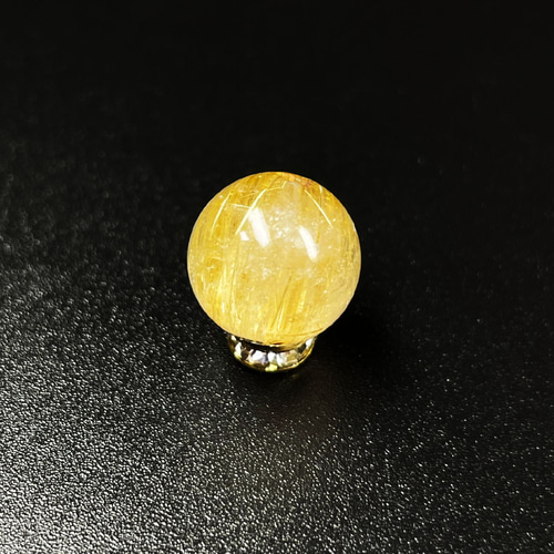 クォーツに広がるキャッツアイ】一点物 1粒売り 11ミリ 太陽放射  