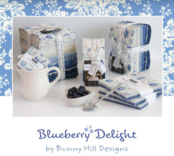 「Blueberry Delight」moda Charm Pack (42枚) Bunny Hill Designs 3枚目の画像