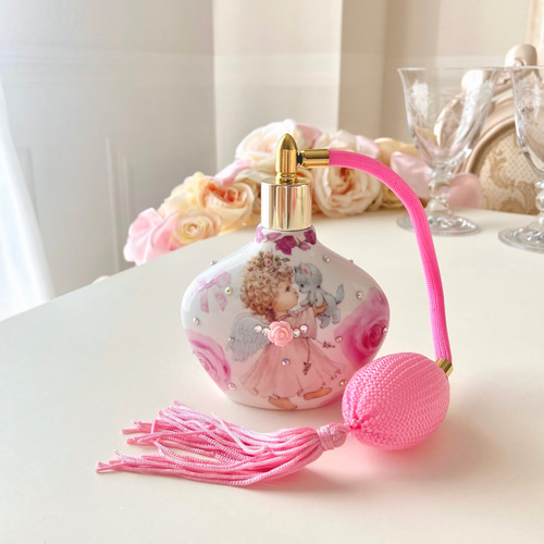 未使用◇ CROWN DERBY◇パフュームボトル◇ハニーサックル キラキラjewelrydeco♡baby天使ののパフュームボトル