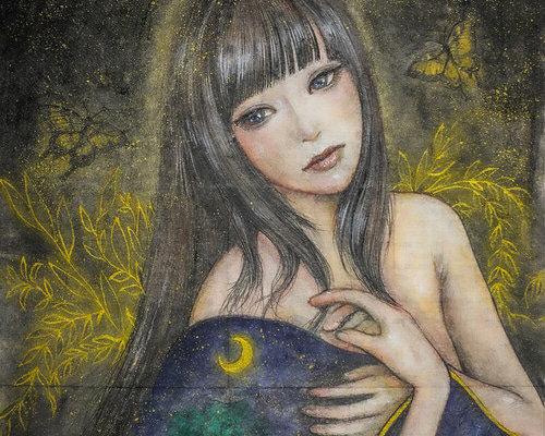 日本画　絵画 日本画「あえの風（Northern wind）」 絵画 Yusuke Morita 通販