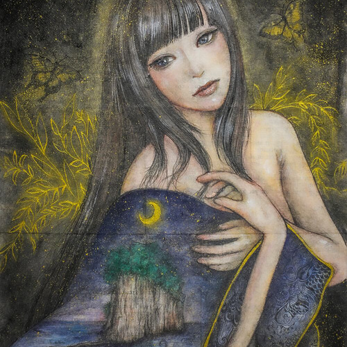 日本画「あえの風（Northern wind）」 絵画 Yusuke Morita 通販