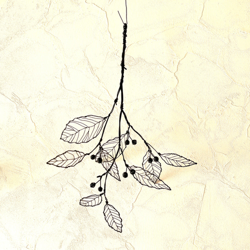 受注制作】実のなる木 一輪挿し、スワッグにも◎ ワイヤーアート