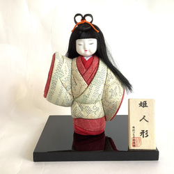 木目込人形　花嫁　嫁ぐ日　白無垢　日本人形　置物　台座着き f44394d0903e851e2ffa184d04afdb