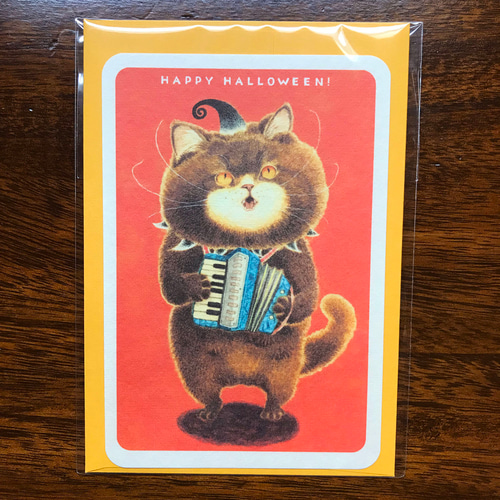 ハロウィンカード メッセージカード ふじいかずえ ・とりのこ事務所