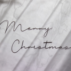 Merry Christmas * stylishタイプ *  wire art ブロンズ　クリスマス 1枚目の画像