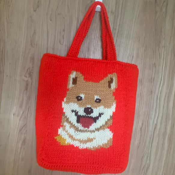 わんこお散歩トートバッグ（大） 犬イラスト オーダーメイド 名前入り  