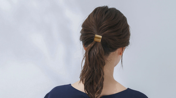 寄木細工ヘアゴム 3枚目の画像