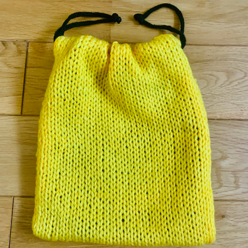 わんこ小物入れ 手編み 犬イラスト オーダーメイド 名前入り