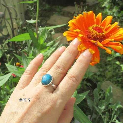 青い宝石* カバンサイトリング 【SV925】〜インド産〜再販 指輪