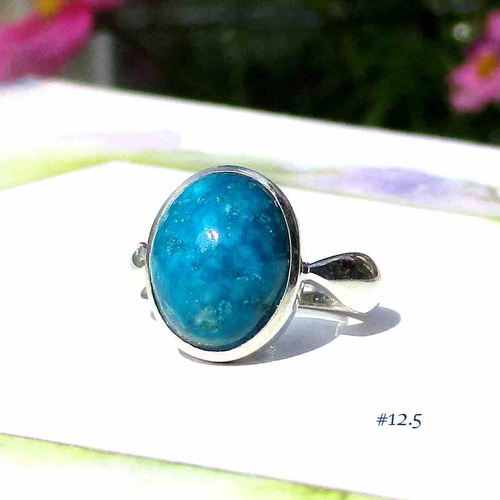 青い宝石* カバンサイトリング 【SV925】〜インド産〜再販 指輪