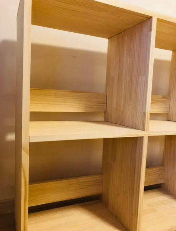 本棚　食器棚　キッチンラック　収納棚　オープンラック　無垢材家具　ハンドメイド　オーダーメイド 2枚目の画像