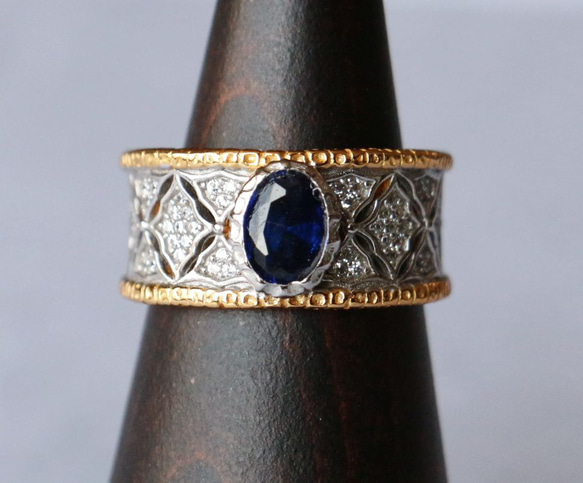 再販　ヴィンテージスタイル　エキゾチック　キュービックジルコニア　silver　リング　指輪　 5枚目の画像