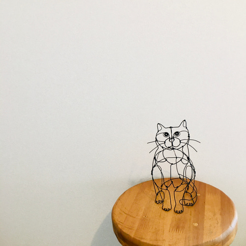 ワイヤーアート ワイヤークラフト ねこ 猫 ネコ その他 ワイヤーアート ワイヤークラフト ねこ 猫 ネコ その他