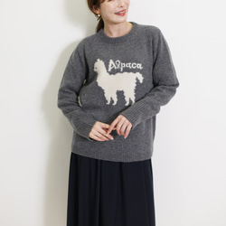 アルパカJQ アルパカ&ウール混 ニットプルオーバー ニット・セーター