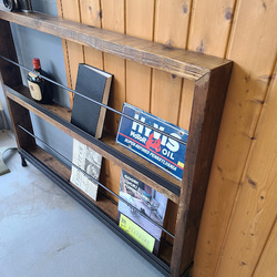 OLD SUGI MAGAZINE RACK 100　古材のマガジンラック 10枚目の画像