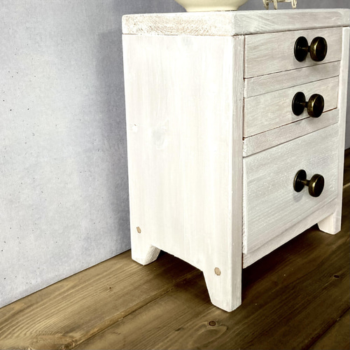 アクセサリー収納 にもなる！木製 ドール用 チェスト ドール家具