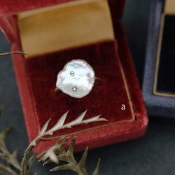 大巴洛克珍珠和施華洛世奇戒指：一種尺寸適合所有人 第5張的照片