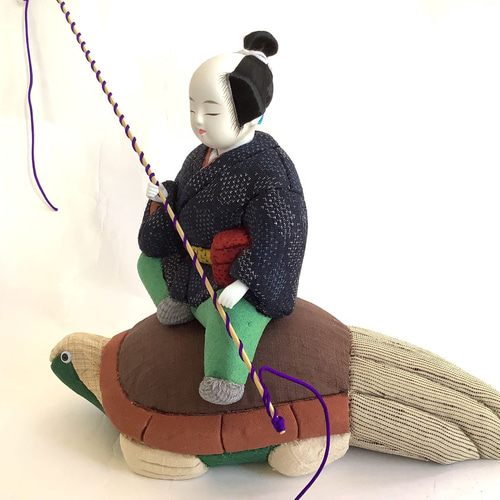 伝統織物のトップブランド塩沢織木目込人形 三太郎①浦島太郎 その他