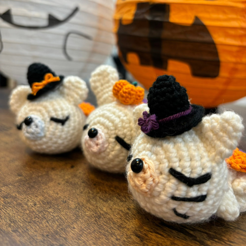 10月限定】ねむねむ動物ちゃん♪ハロウィン仮装Ver. あみぐるみ はん