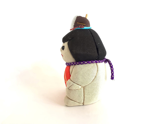 伝統織物のトップブランド塩沢織木目込人形　三太郎②金太郎 3枚目の画像